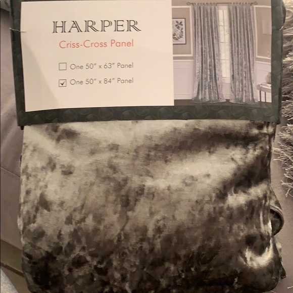 Harper cris cross panel curtains - Picture 2 of 4